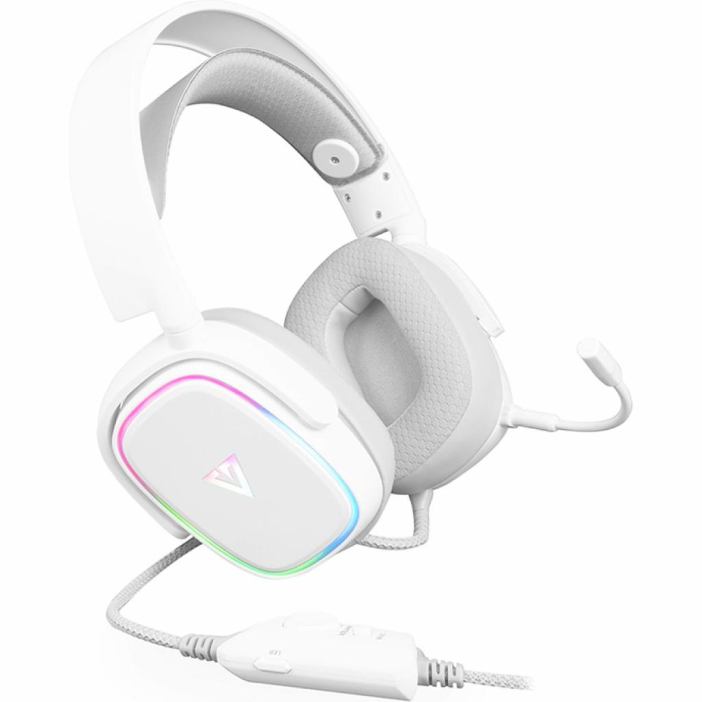 Игровая гарнитура Modecom Volcano RGB Prometheus 7.1 White USB (S-MC-899-PROMETHEUS-200)