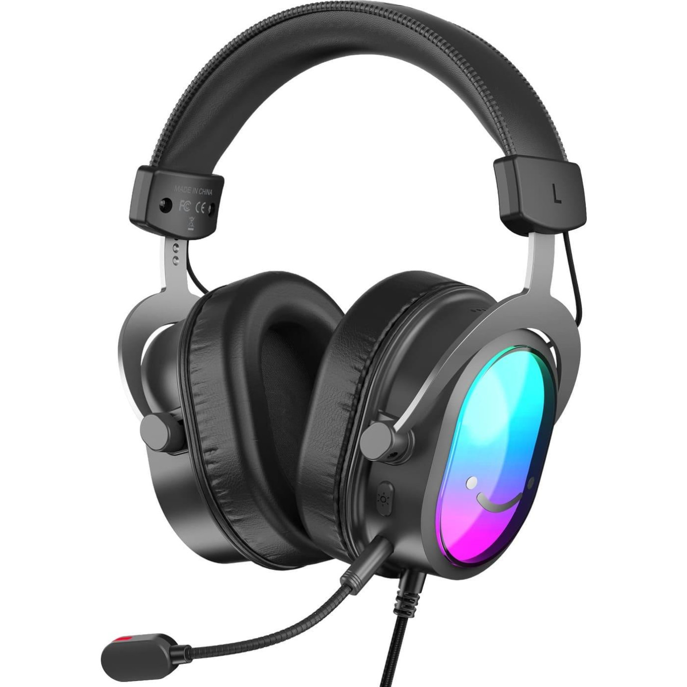 Ігрова гарнітура Fifine H16 7.1 RGB Black (H16)