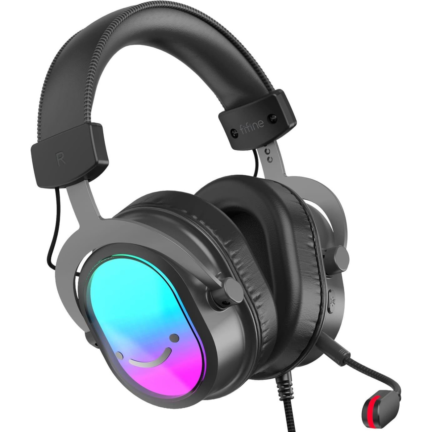 Ігрова гарнітура Fifine H16 7.1 RGB Black (H16)