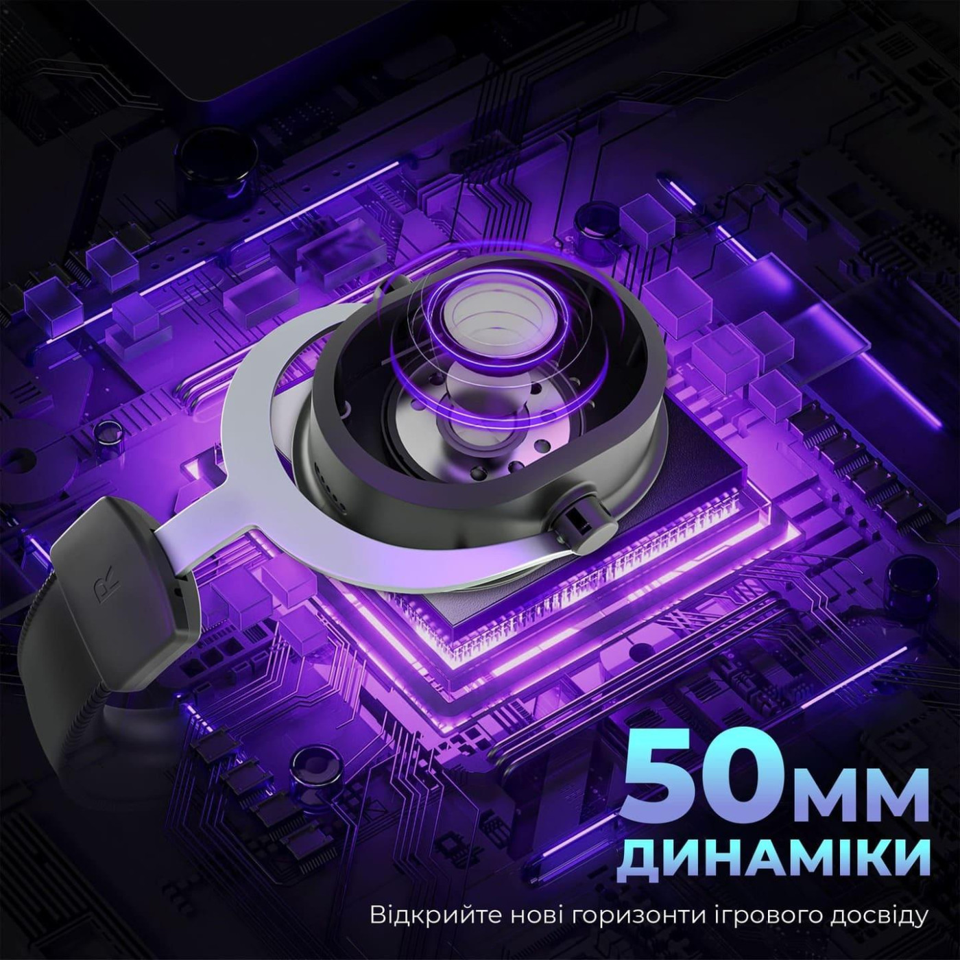 Ігрова гарнітура Fifine H16 7.1 RGB Black (H16)