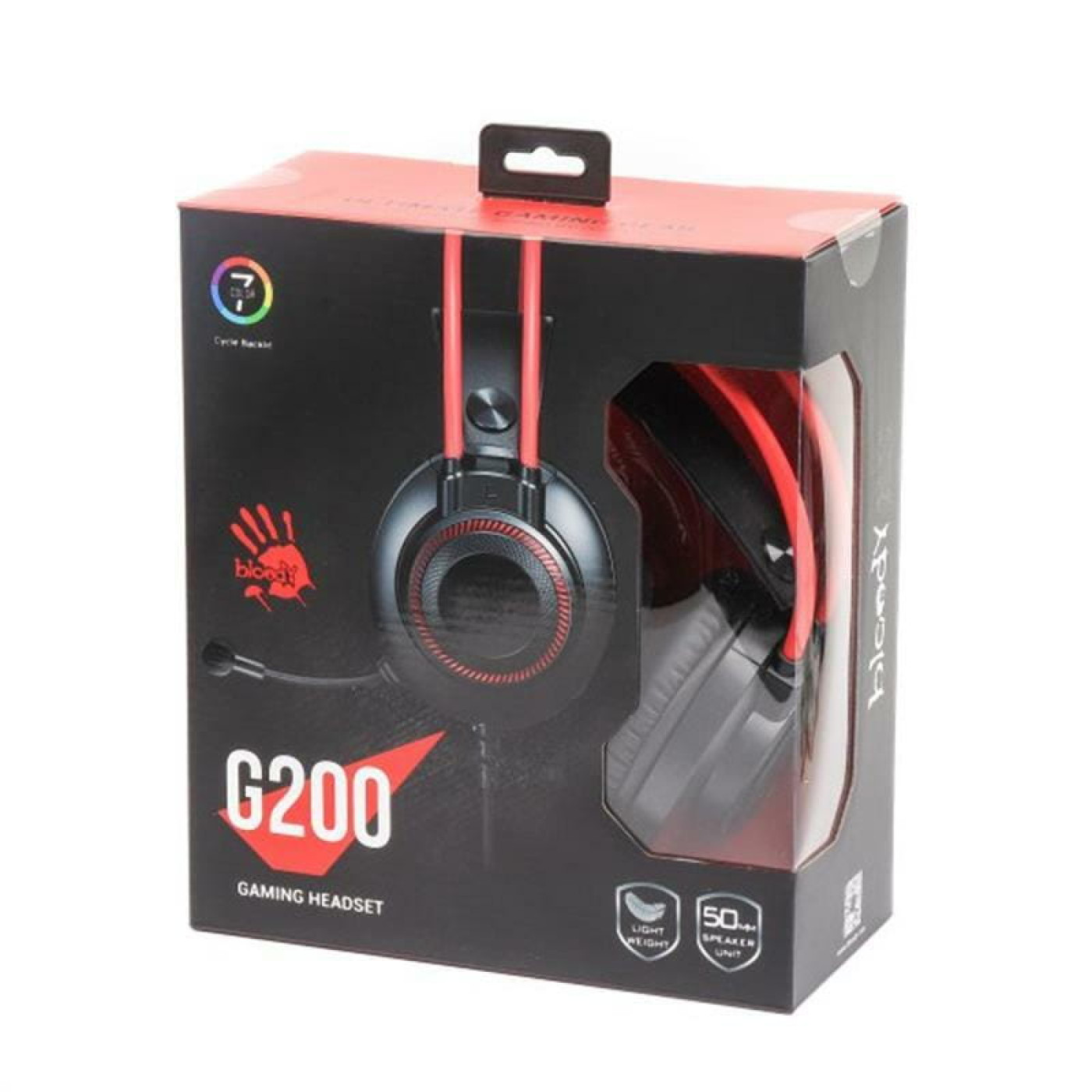 Игровая гарнитура Bloody A4Tech G200 Black Red (G200 Black+Red)