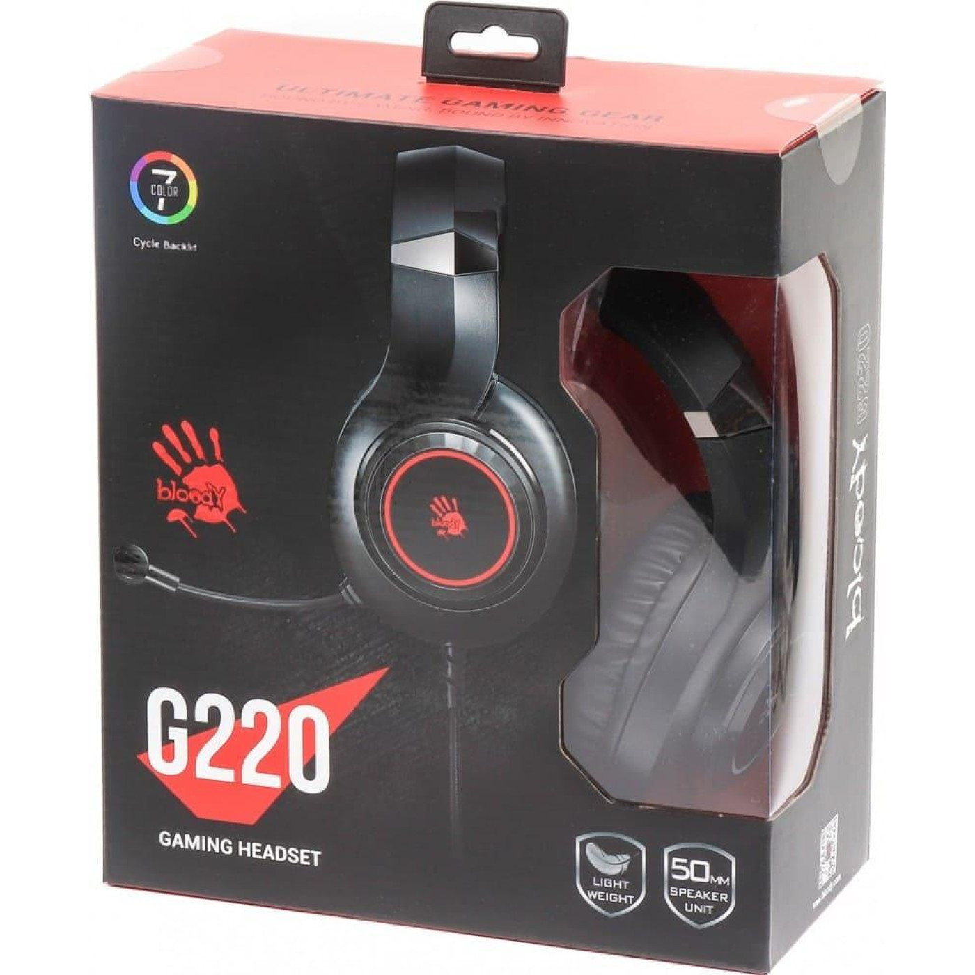 Игровая гарнитура Bloody A4Tech G220 USB Black (G220 Black)