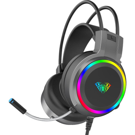 Ігрова гарнітура Aula S608 Wired 3.5mm + USB (6948391235509)