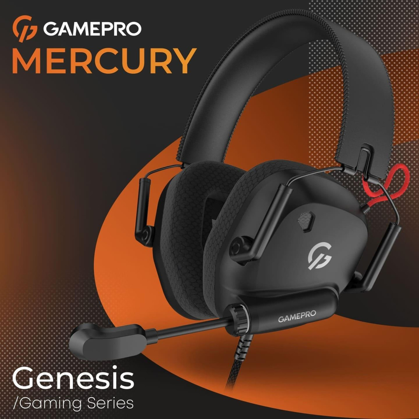 Игровая гарнитура GamePro Genesis Mercury Black (HS120B)