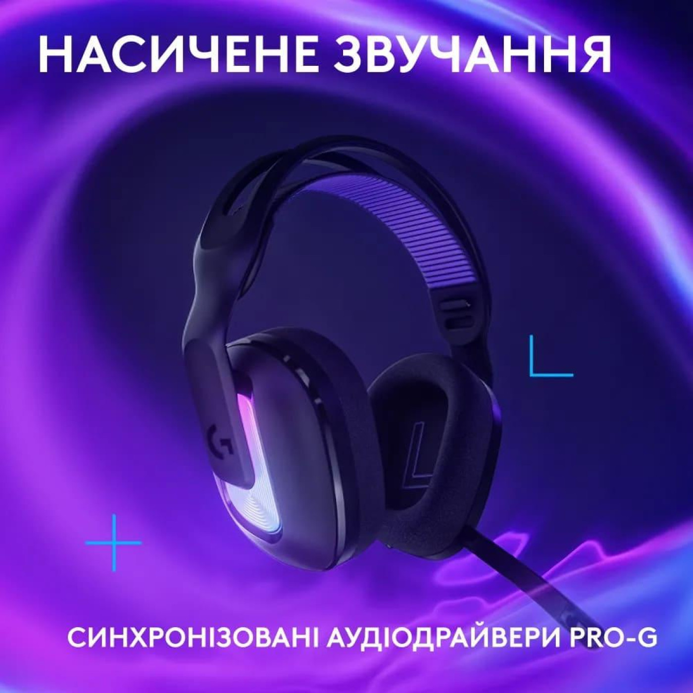 Ігрова гарнітура Logitech G522 Lightspeed Wireless Gaming Headset Black (981-001544)