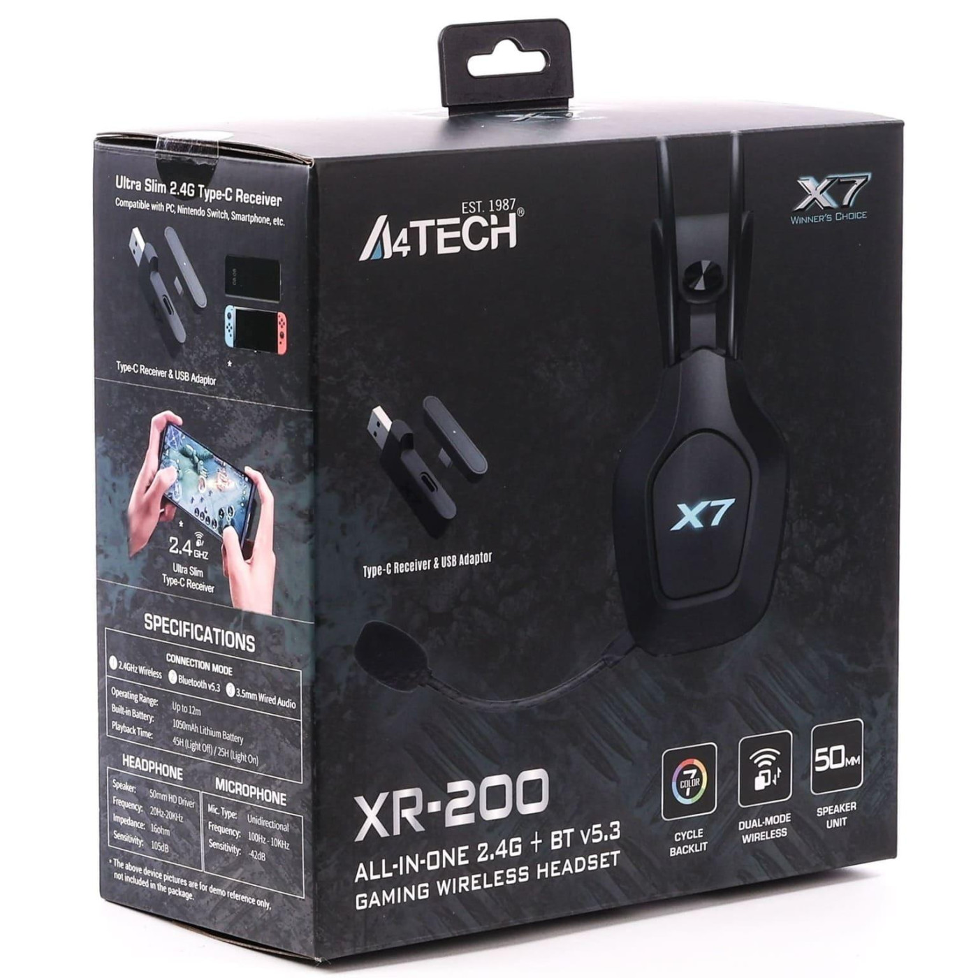 Ігрова гарнітура A4Tech A4-Tech XR-200 Black (XR-200 (Black))