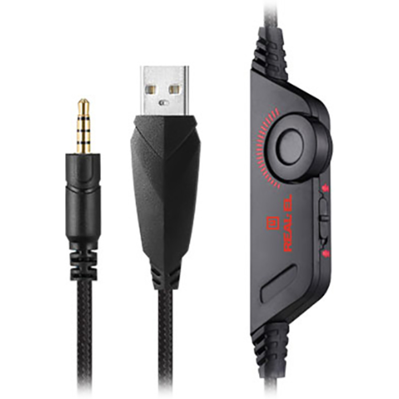 Ігрова гарнітура Real-EL GDX-7650 Black-Red (EL124100043)