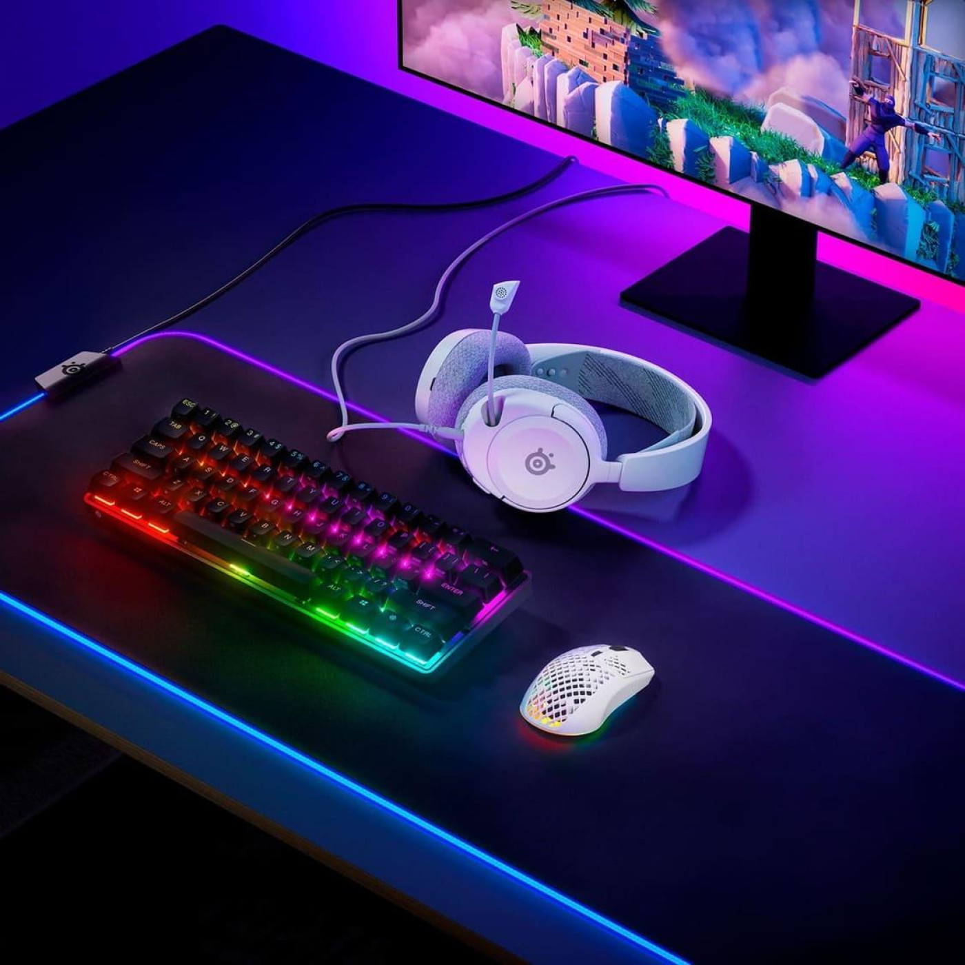 Игровая гарнитура SteelSeries Arctis Nova 1 White (61607) U1