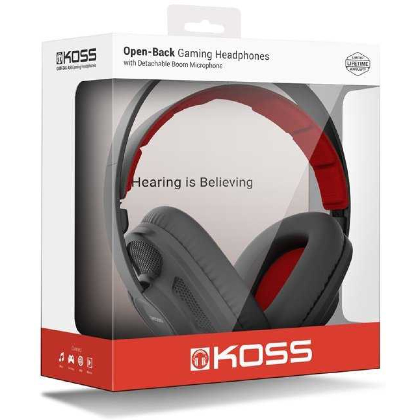 Ігрова гарнітура Koss GMR/545 Air Over-Ear Open Black (194142.101)