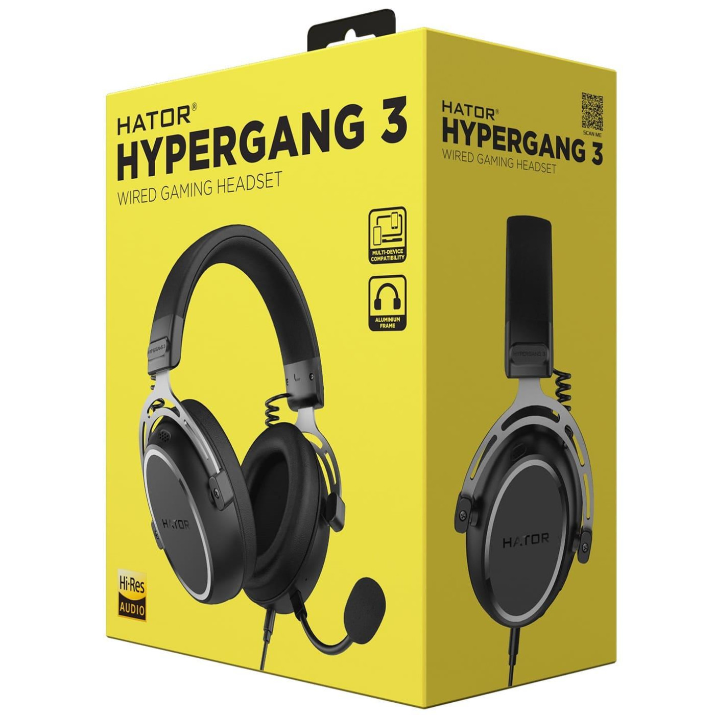 Ігрова гарнітура HATOR Hypergang 3 Hi-Res Black (ESH05)