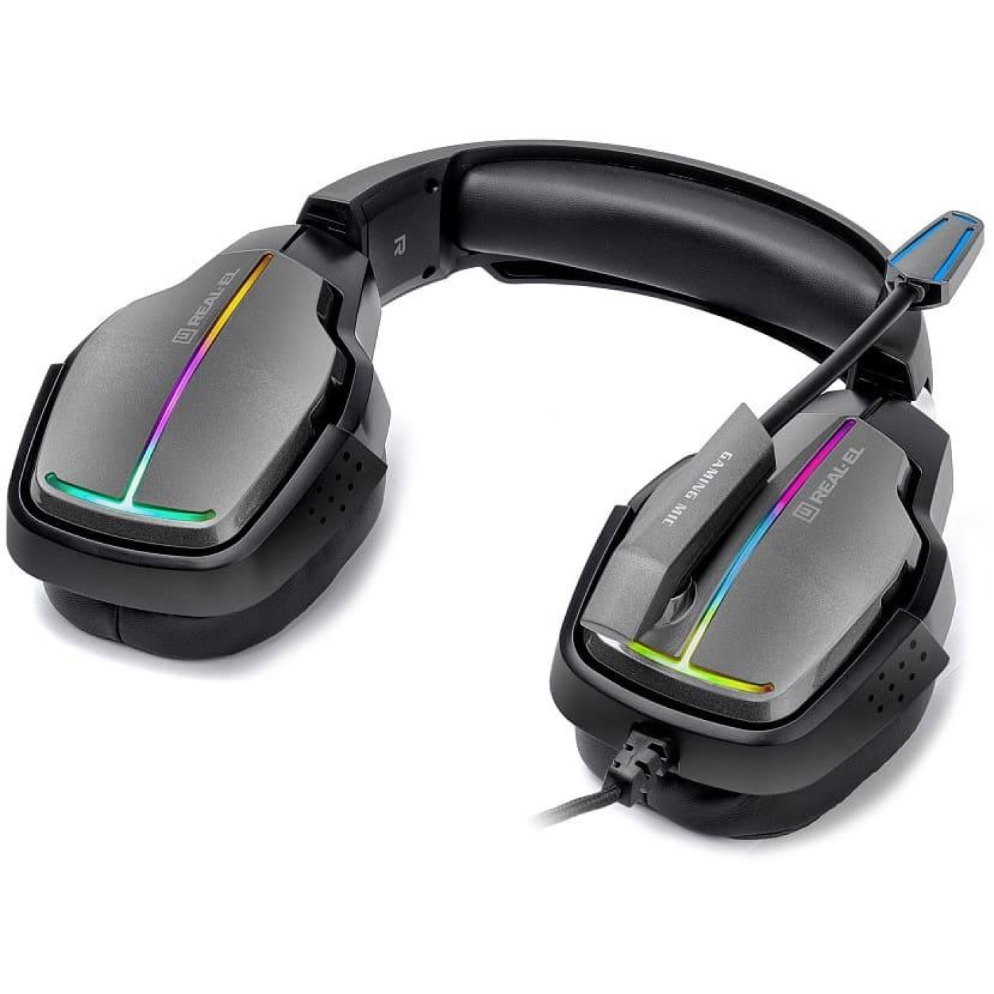 Ігрова гарнітура Real-EL GDX-7680 Black (GDX-7680 Black)