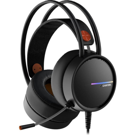 Ігрова гарнітура Canyon Interceptor GH-8A Black/Orange (CND-SGHS8A)