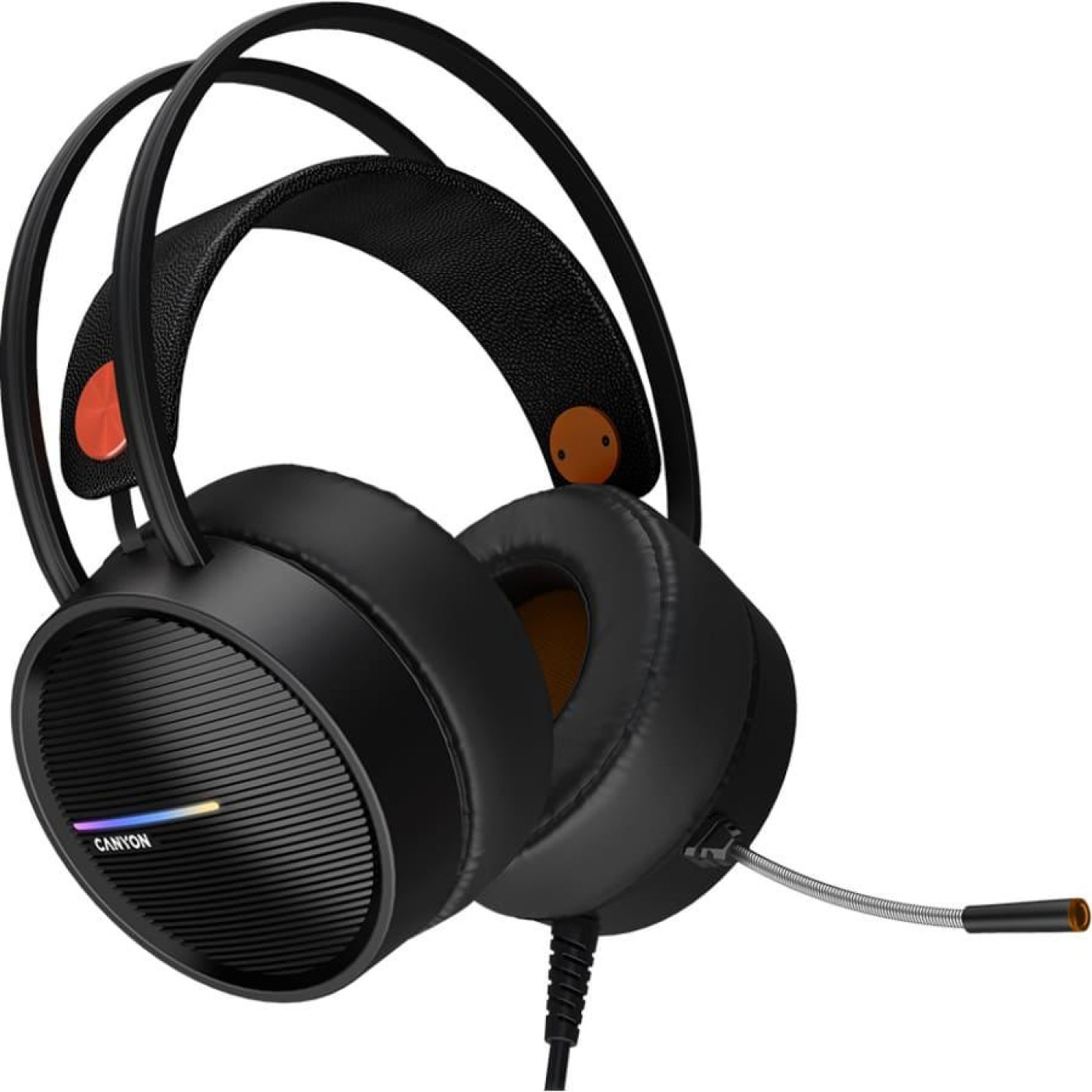 Ігрова гарнітура Canyon Interceptor GH-8A Black/Orange (CND-SGHS8A)