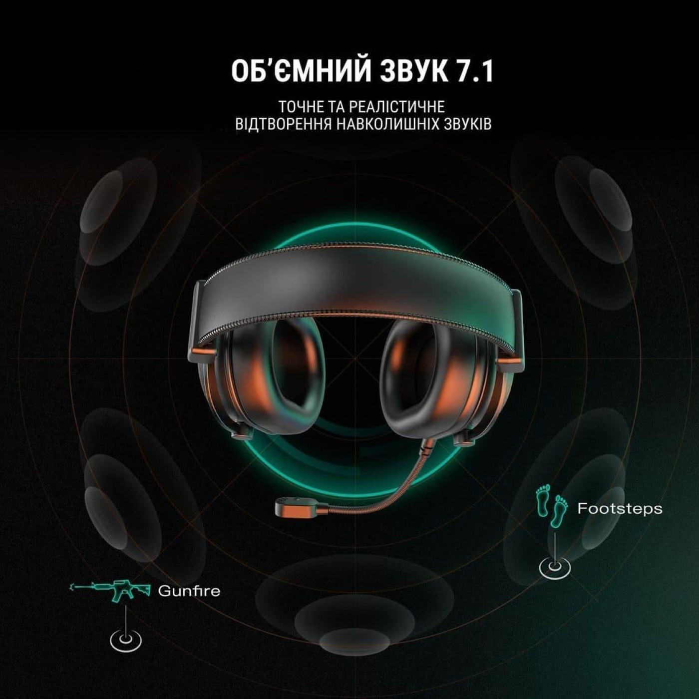 Ігрова гарнітура Fifine H6P RGB USB Pink (H6P)