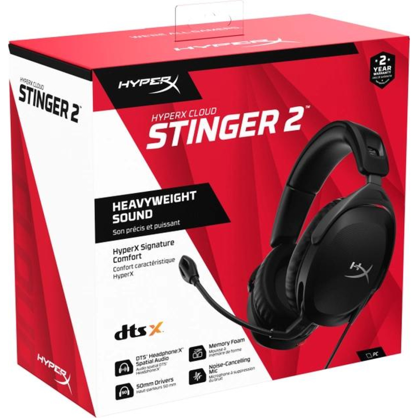 Ігрова гарнітура HyperX Cloud Stinger 2 Wired Black (519T1AA)
