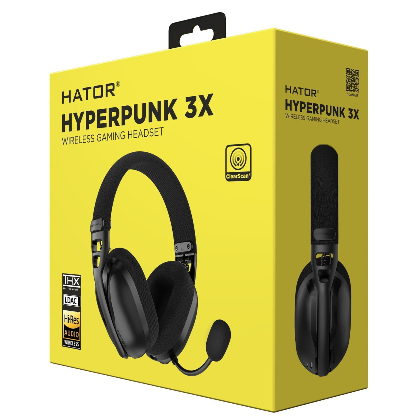 Игровая гарнитура HATOR Hyperpunk 3X Hi-Res Wireless Black (ESH14)
