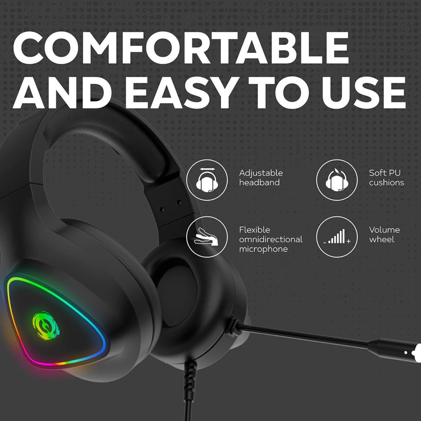 Ігрова гарнітура Canyon headset Shadder GH-6 Black (CND-SGHS6B)