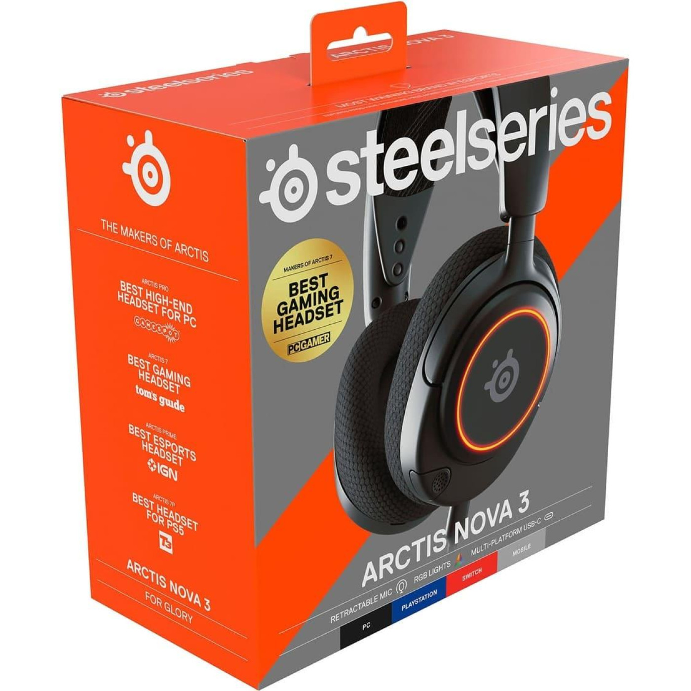 Ігрова гарнітура SteelSeries Arctis Nova 3 Black (61631)