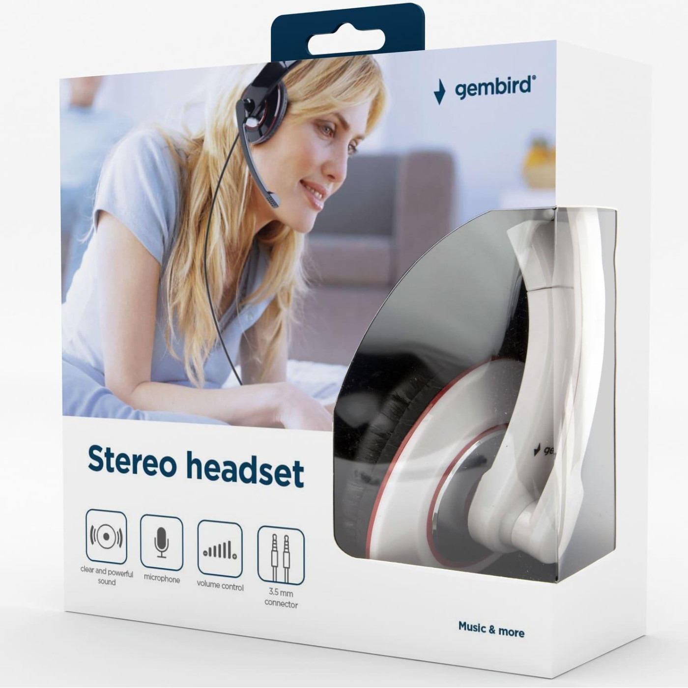 Ігрова гарнітура Gembird MHS-001-GW White (MHS-001-GW)