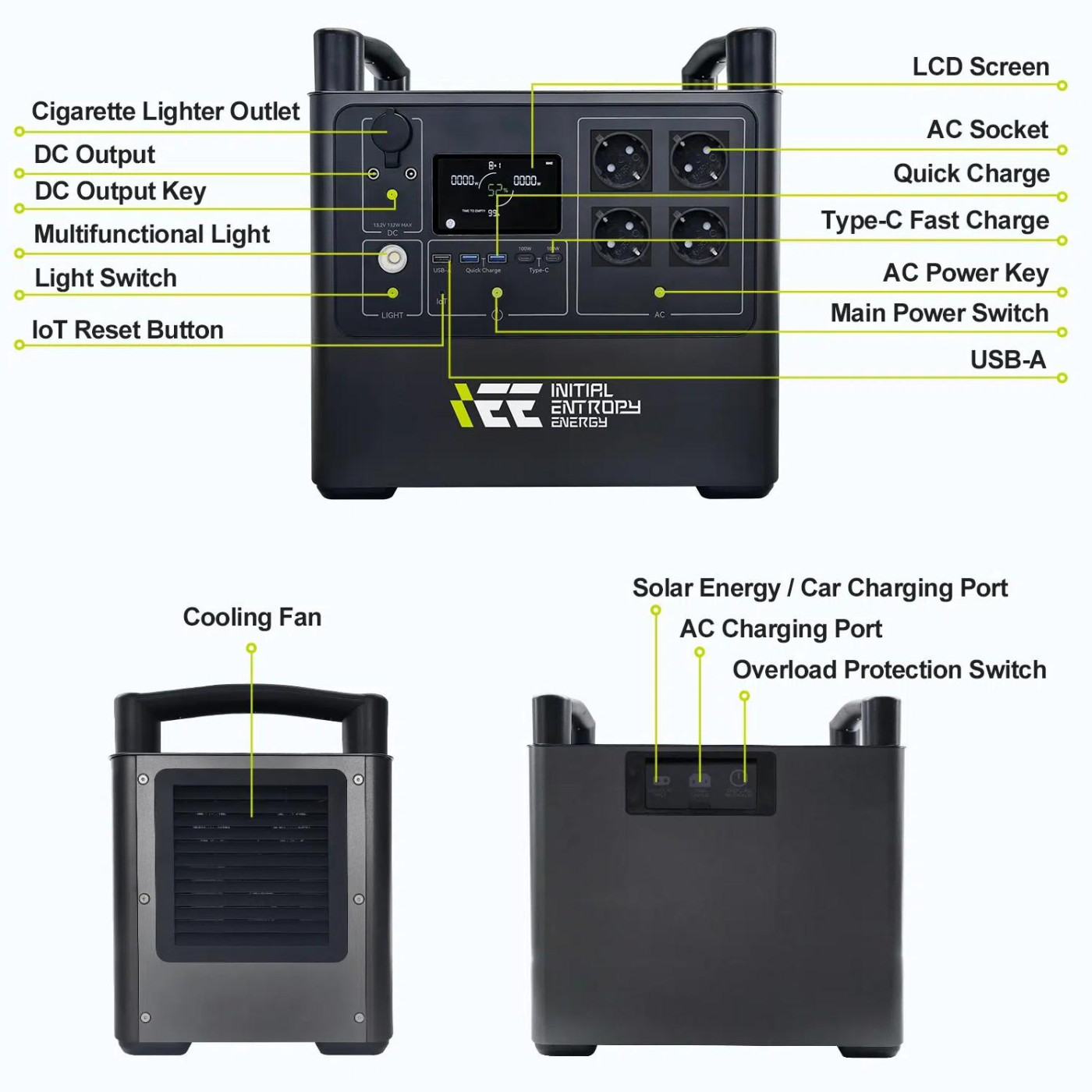 Дополнительная батарея IEETek P2000 LiFePO4 / 2048 Вт/ч (P2000)