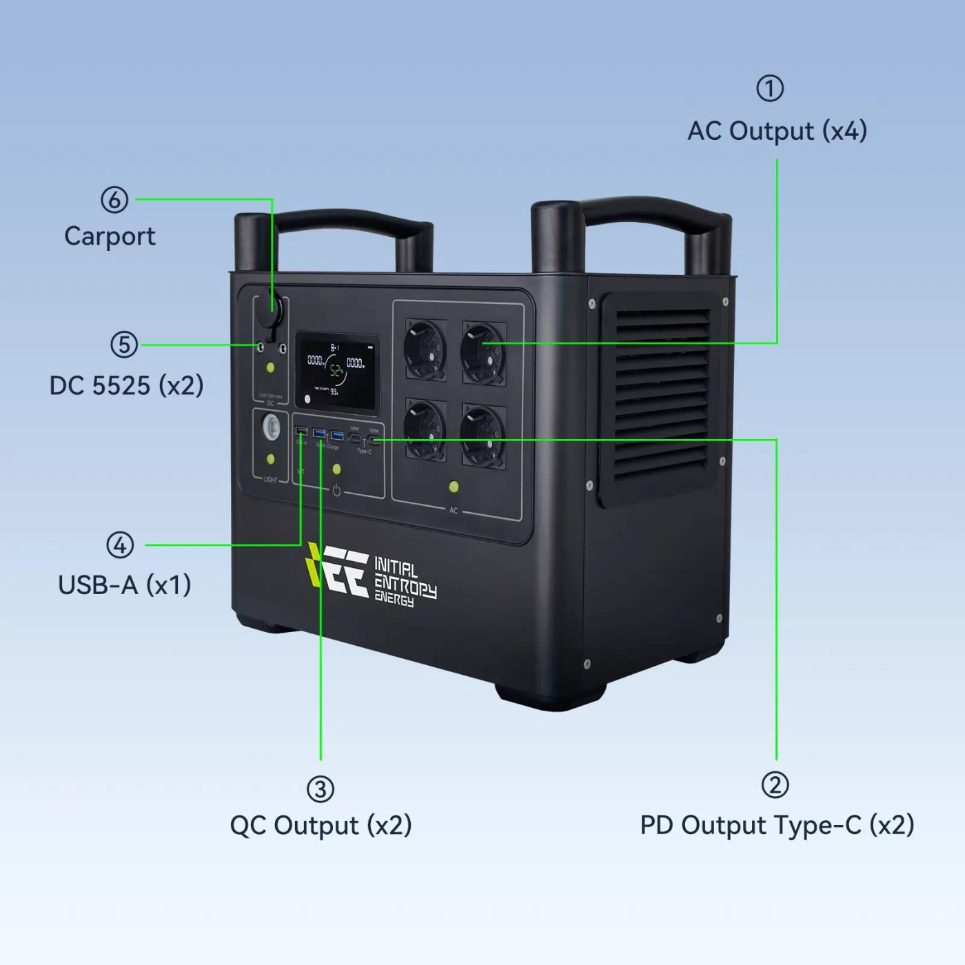 Дополнительная батарея IEETek P2000 LiFePO4 / 2048 Вт/ч (P2000)