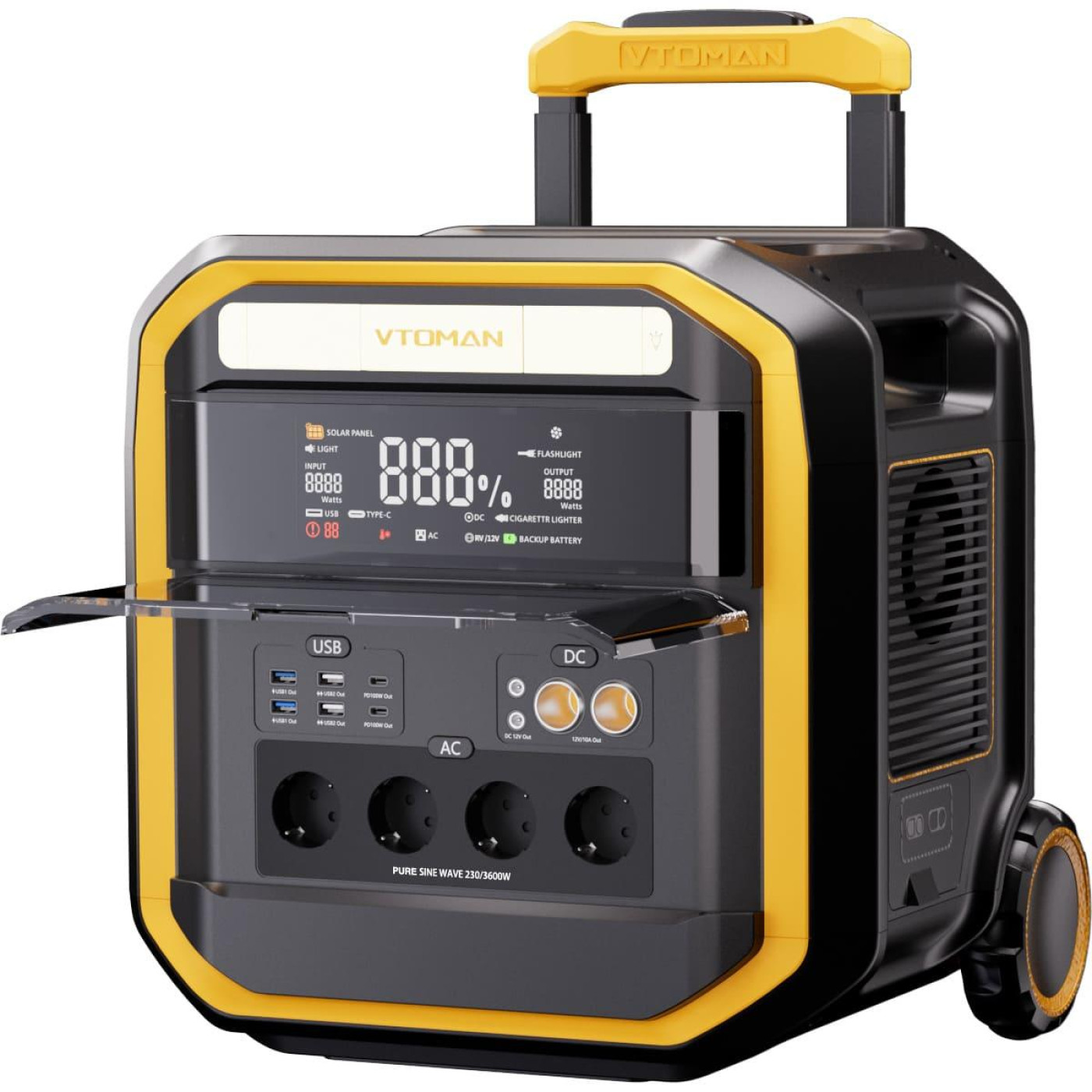 Система Vtoman FlashSpeed Pro 3600 (3096 Вт/г) + Extra Battery 2816 Вт/г (сумарно 5912Вт/г) (FlashSpeedPro3600+Battery)
