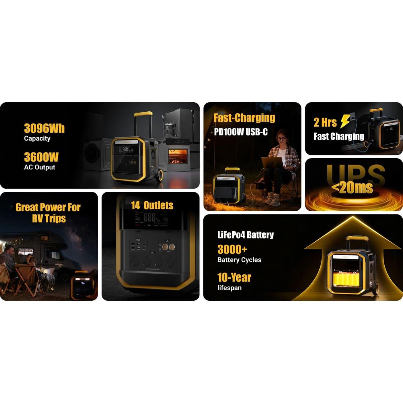 Система Vtoman FlashSpeed Pro 3600 (3096 Вт/г) + Extra Battery 2816 Вт/г (сумарно 5912Вт/г) (FlashSpeedPro3600+Battery)