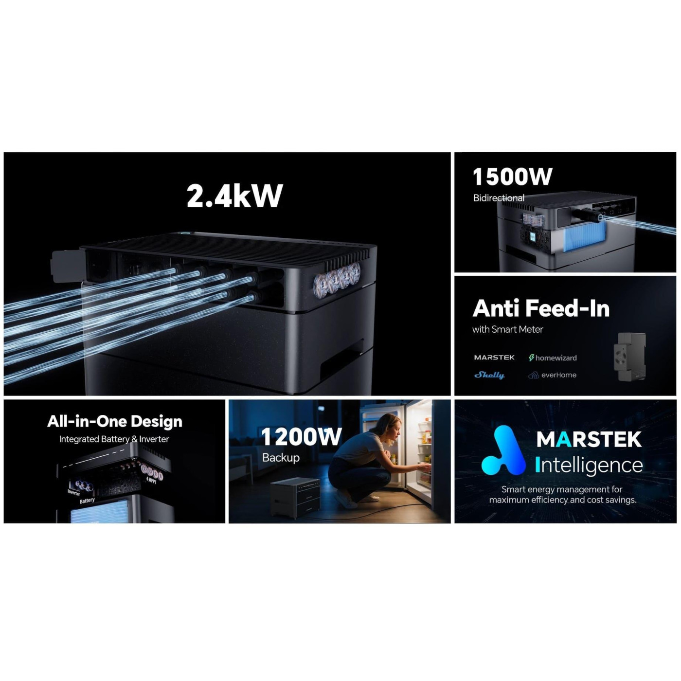 Система энергонезависимости Marstek Venus A. 1.2 кВт / 2.1 кВт*год / LifePO4 (VENUS-A)