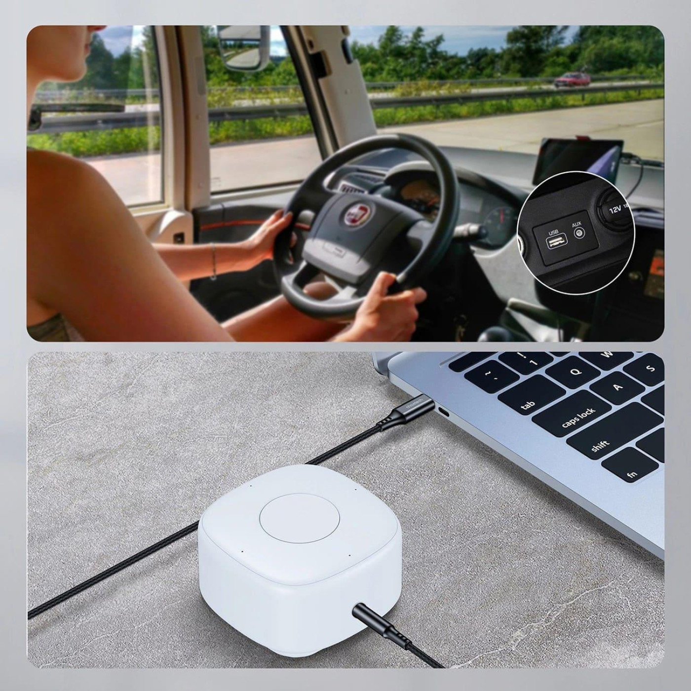 Аудио-кабель Choetech AUX Lightning - TRS Audio 3.5мм M/M 2м (AUX009)