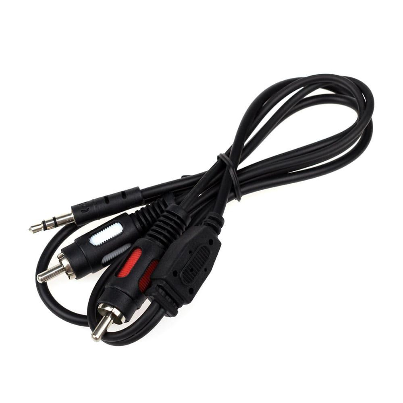 Аудіо-кабель ATcom mini-jack 3.5мм(M)-2xRCA-тюльпан(M) 7,5м пакет (10710)