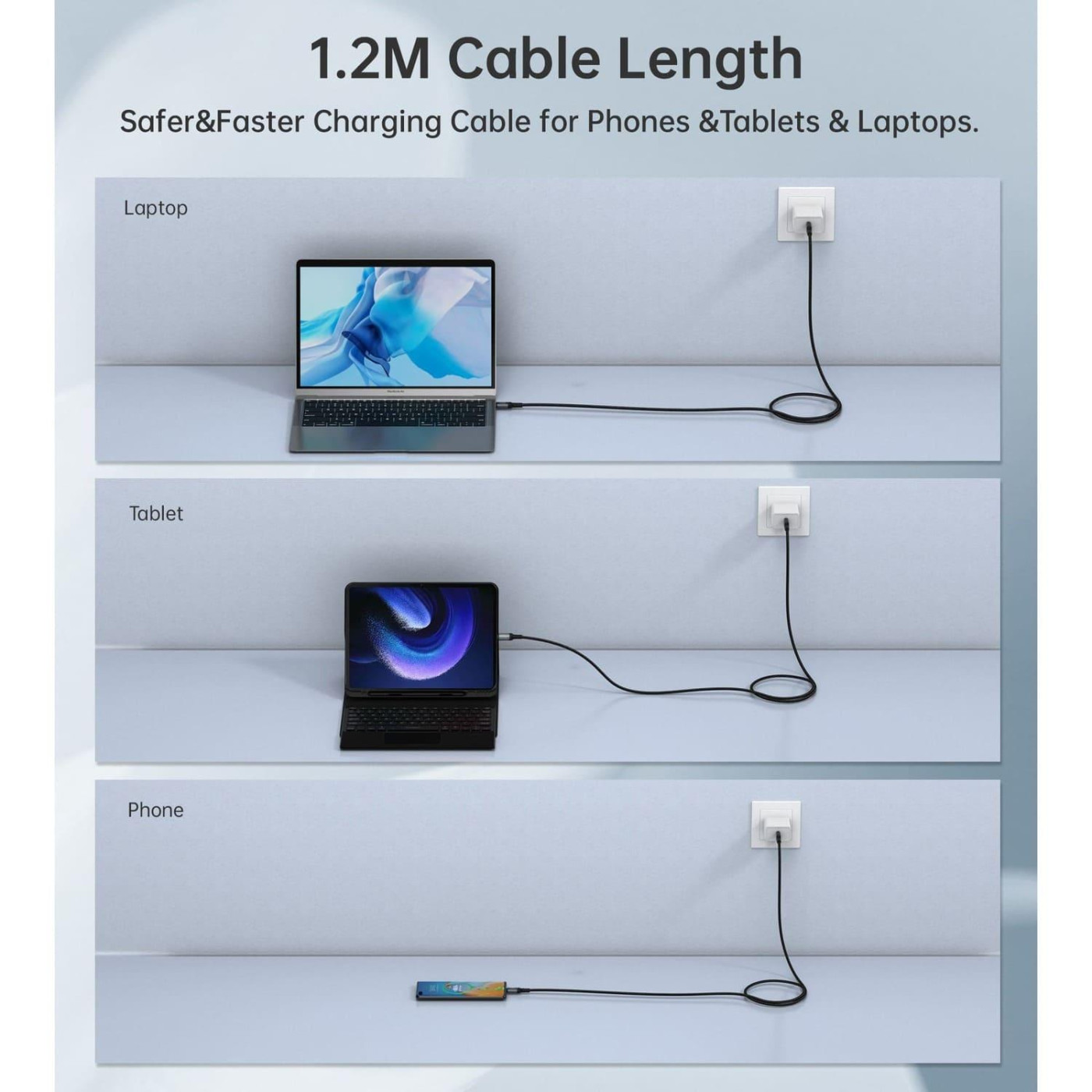 Аудио-кабель Choetech USB-C 4 GEN 3 240 Вт 8K 1 м USB-C 4 G3 240W 8K 1m (XCC-1040)