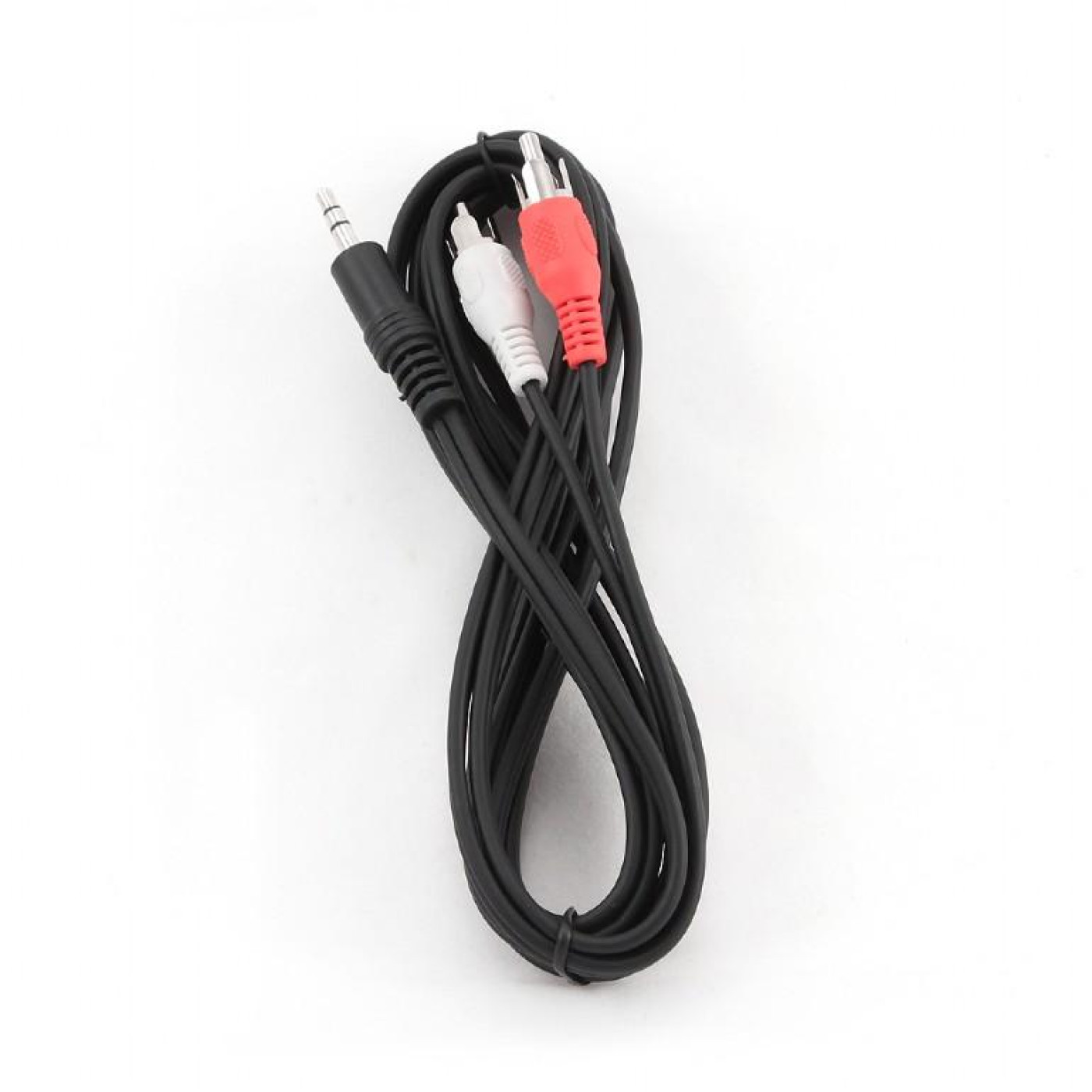 Аудіо-кабель Cablexpert 3.5mm-2хRCA 2.5м, стерео, Black (CCA-458-2.5M)