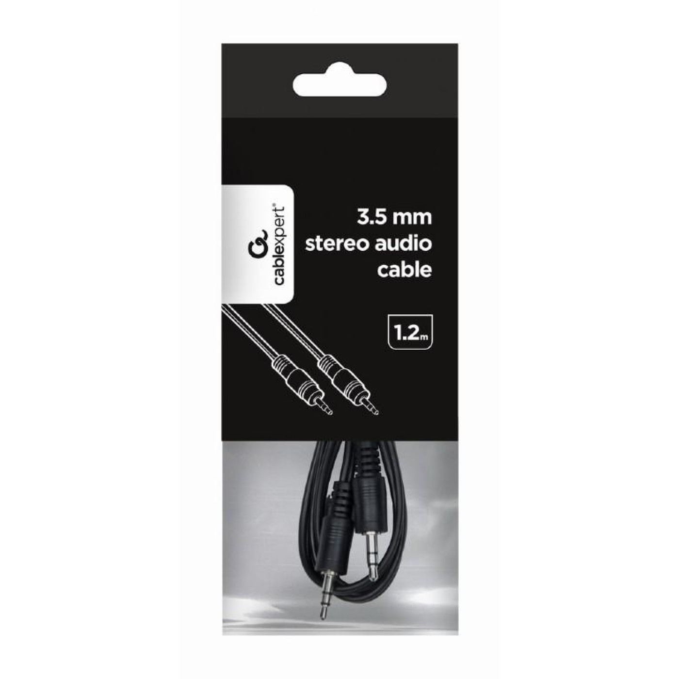 Аудіо-кабель Cablexpert 3.5mm-3.5mm stereo 1.2м Black (CCA-404)