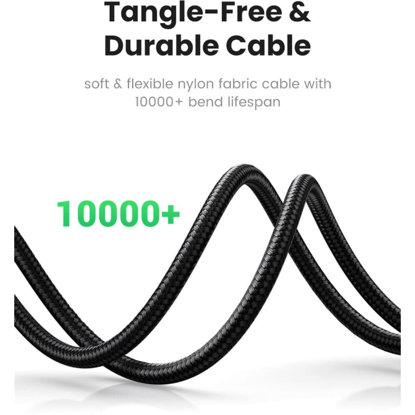 Аудио-кабель Ugreen 3.5mm M to 3.5mm M 1.0m AV112 (Black) (50361)