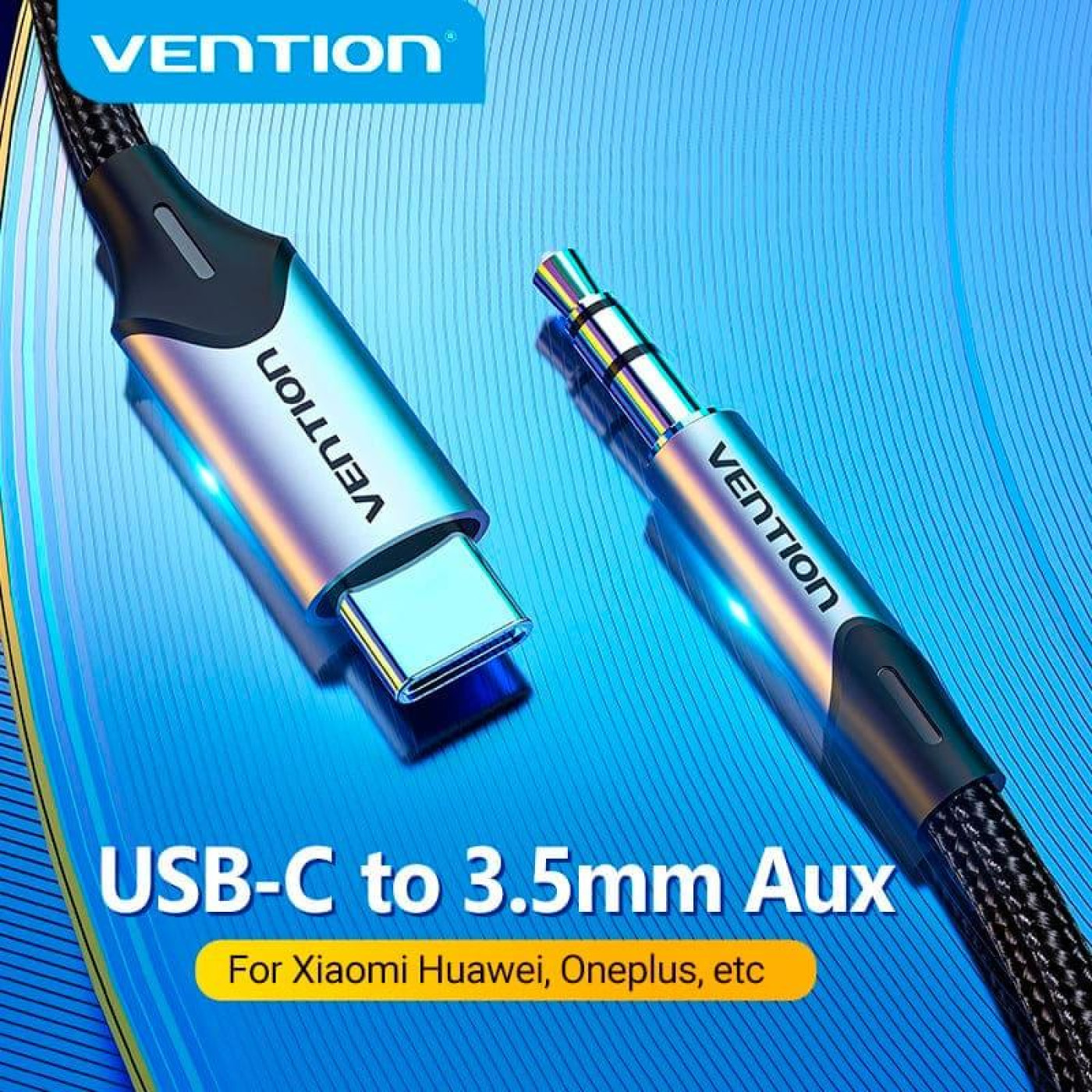 Аудио-кабель Vention 3.5 мм - USB Type-C (M/M), 1 м, Black (BGKHF)