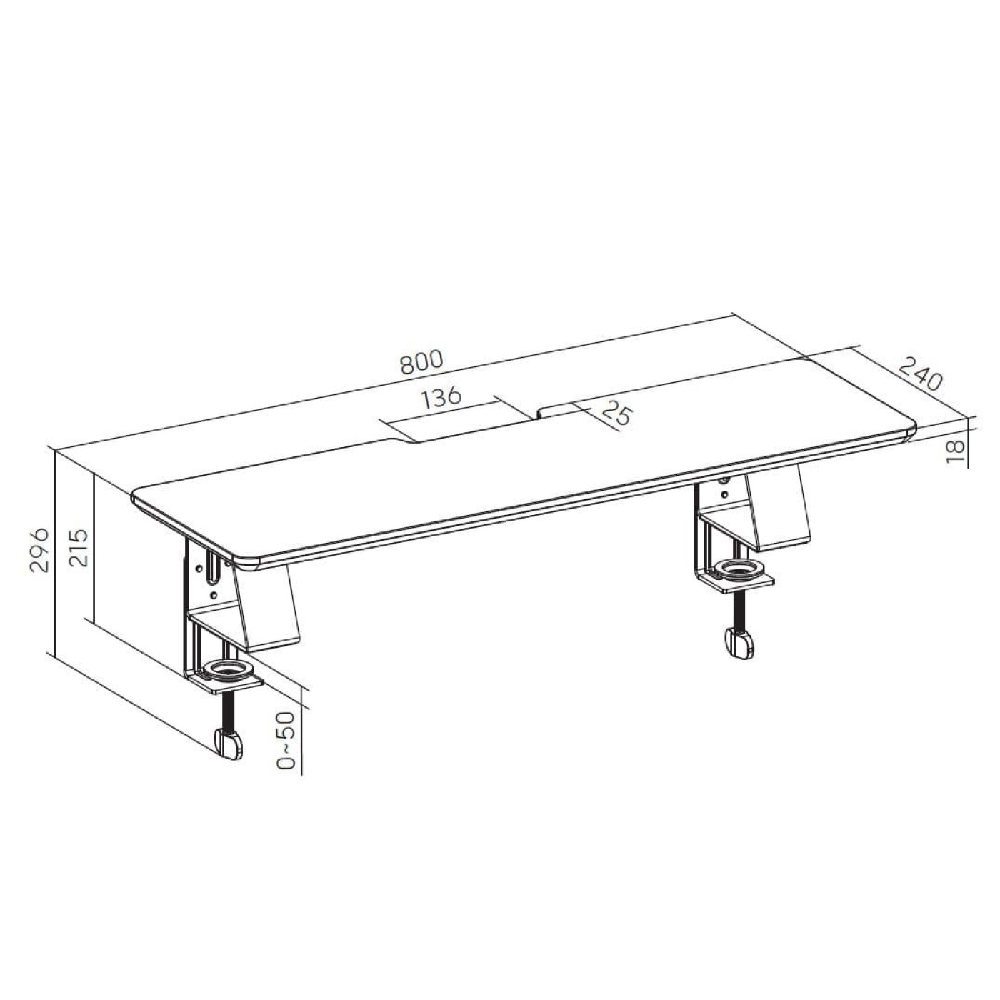 Подставка под монитор OfficePro MR123B Black MR123B