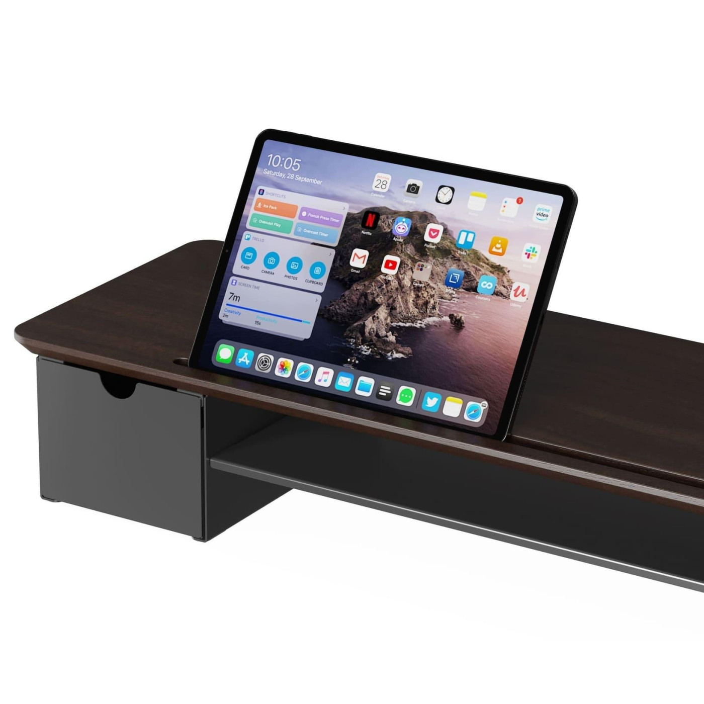 Подставка под монитор OfficePro MR161DW Dark Wood/Black MR161DW