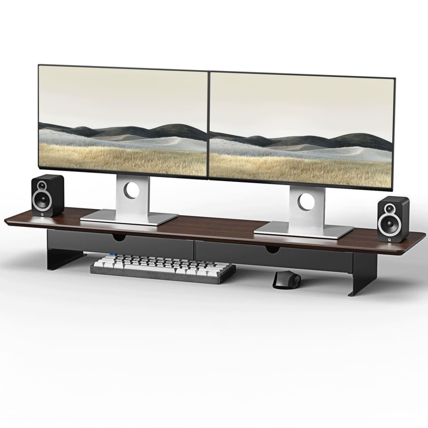 Подставка под монитор OfficePro MR164DW Dark Wood/Black MR164DW