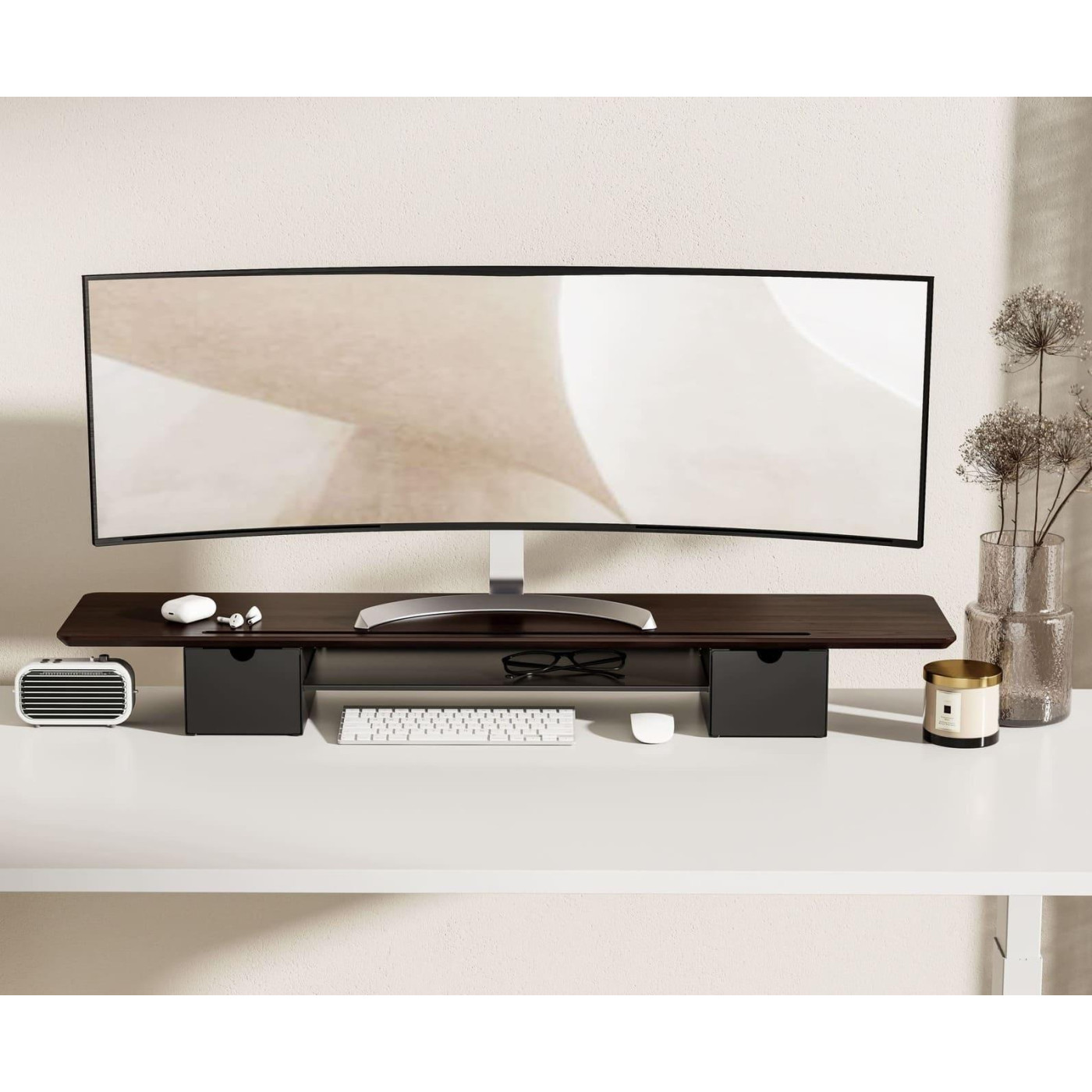 Подставка под монитор OfficePro MR177DW Dark Wood/Black MR177DW