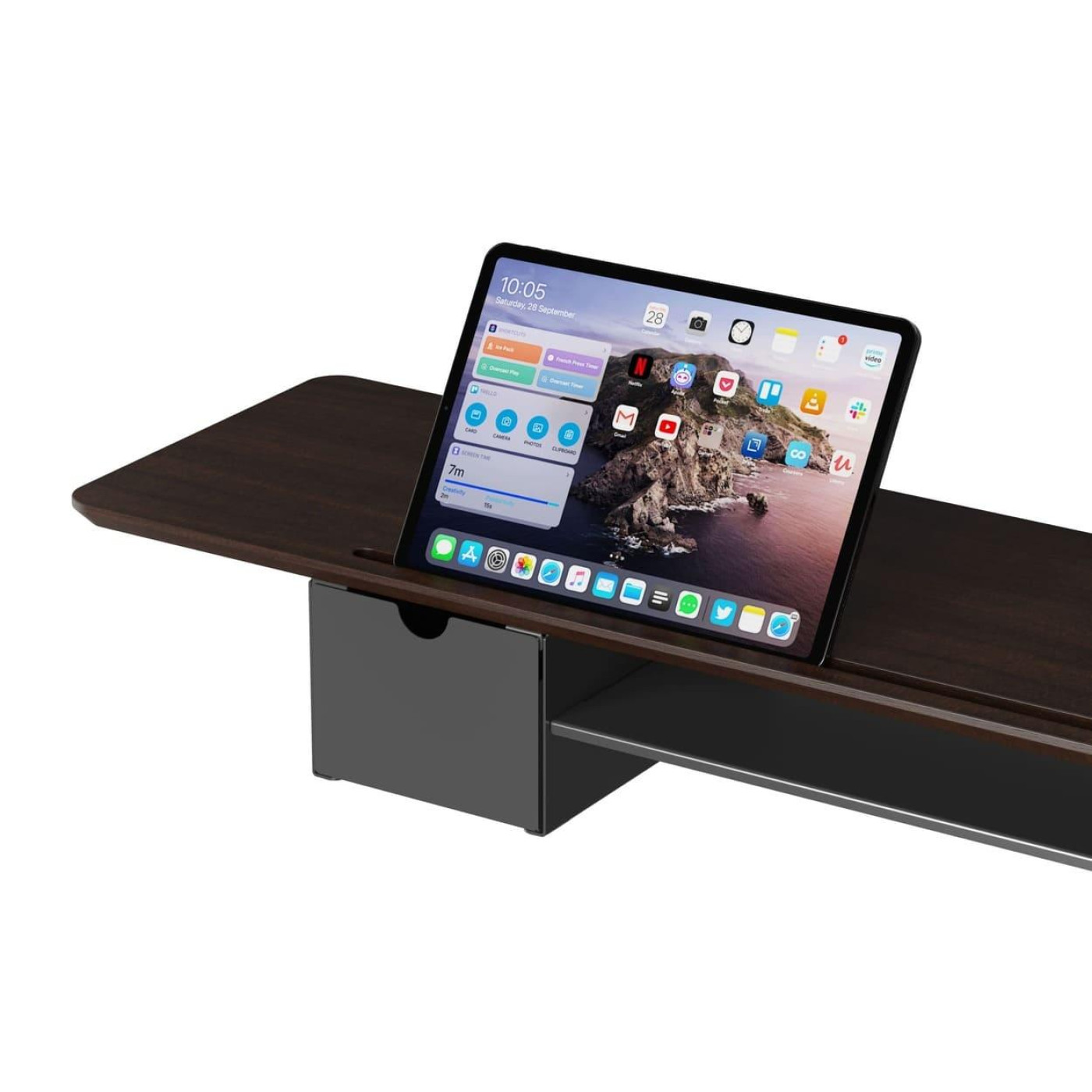 Подставка под монитор OfficePro MR177DW Dark Wood/Black MR177DW