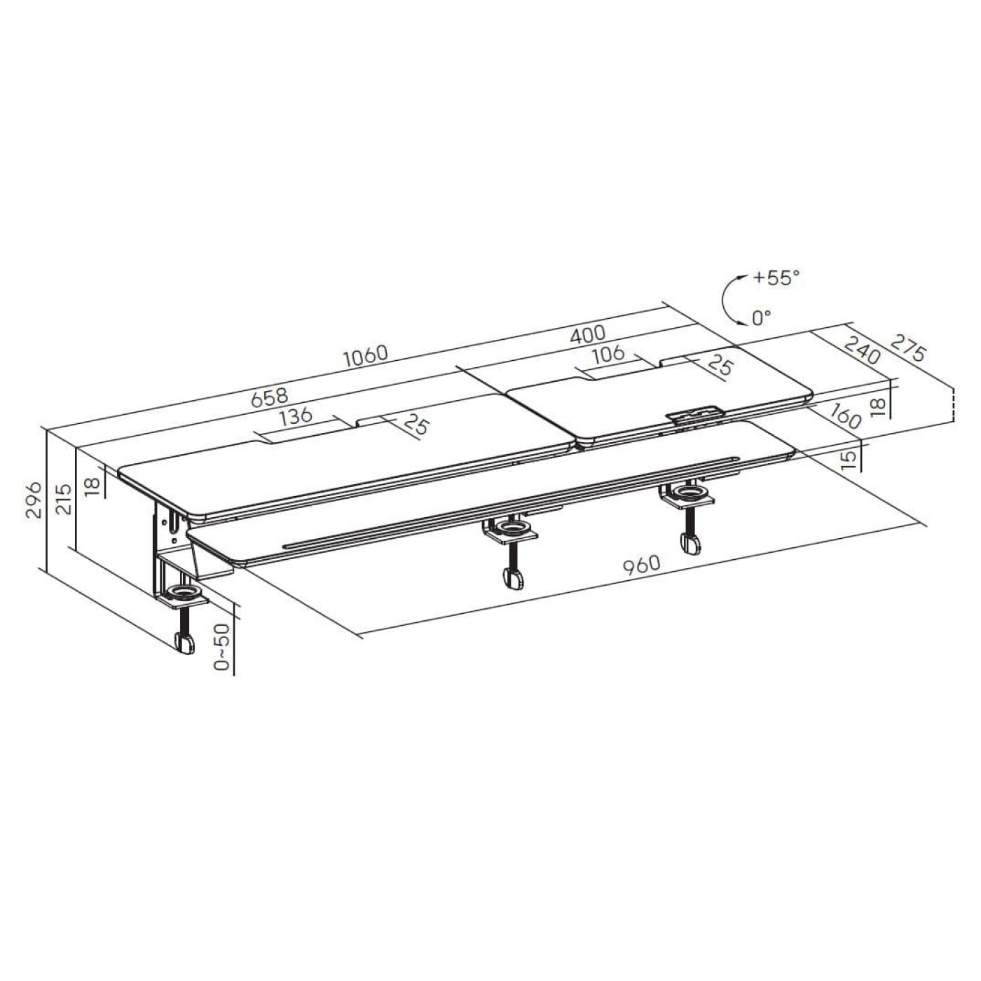 Підставка під монітор OfficePro MR260B MR260B