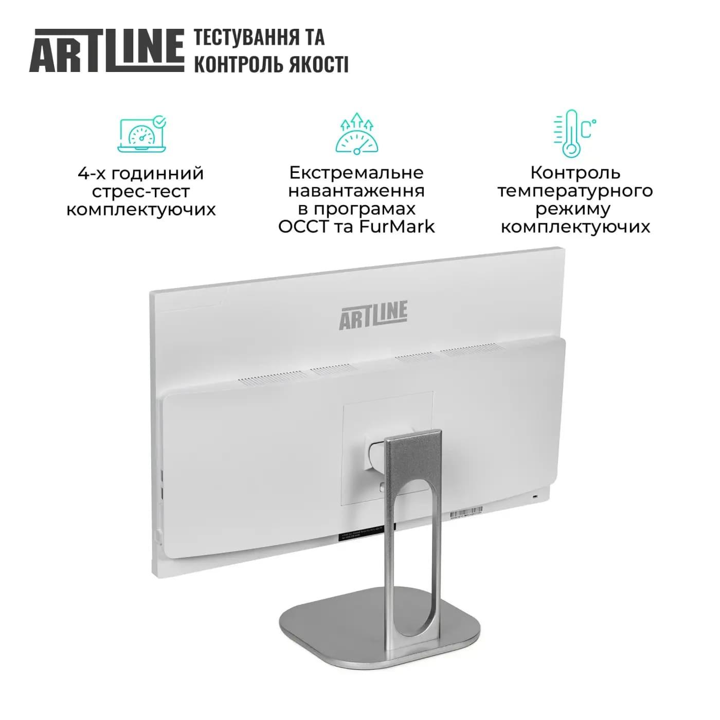 Моноблок Artline 23.8 Home G43 FullHD IPS/Intel U5-225/16GB/480 SSD/Intel HD/DOS/White (G43WHITEv61)