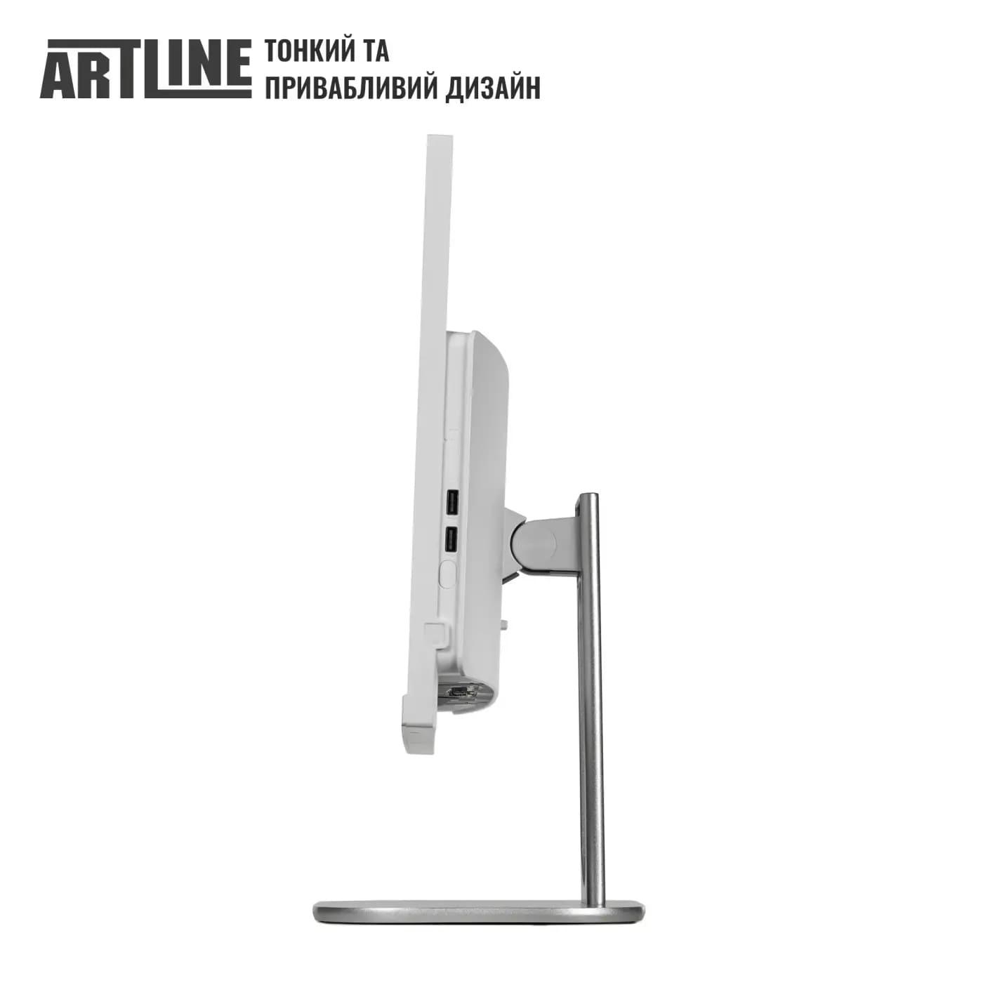 Моноблок Artline 23.8 Home G43 FullHD IPS/Intel U5-225/32GB/1TB/Intel HD/W11P/White (G43WHITEv63Win)