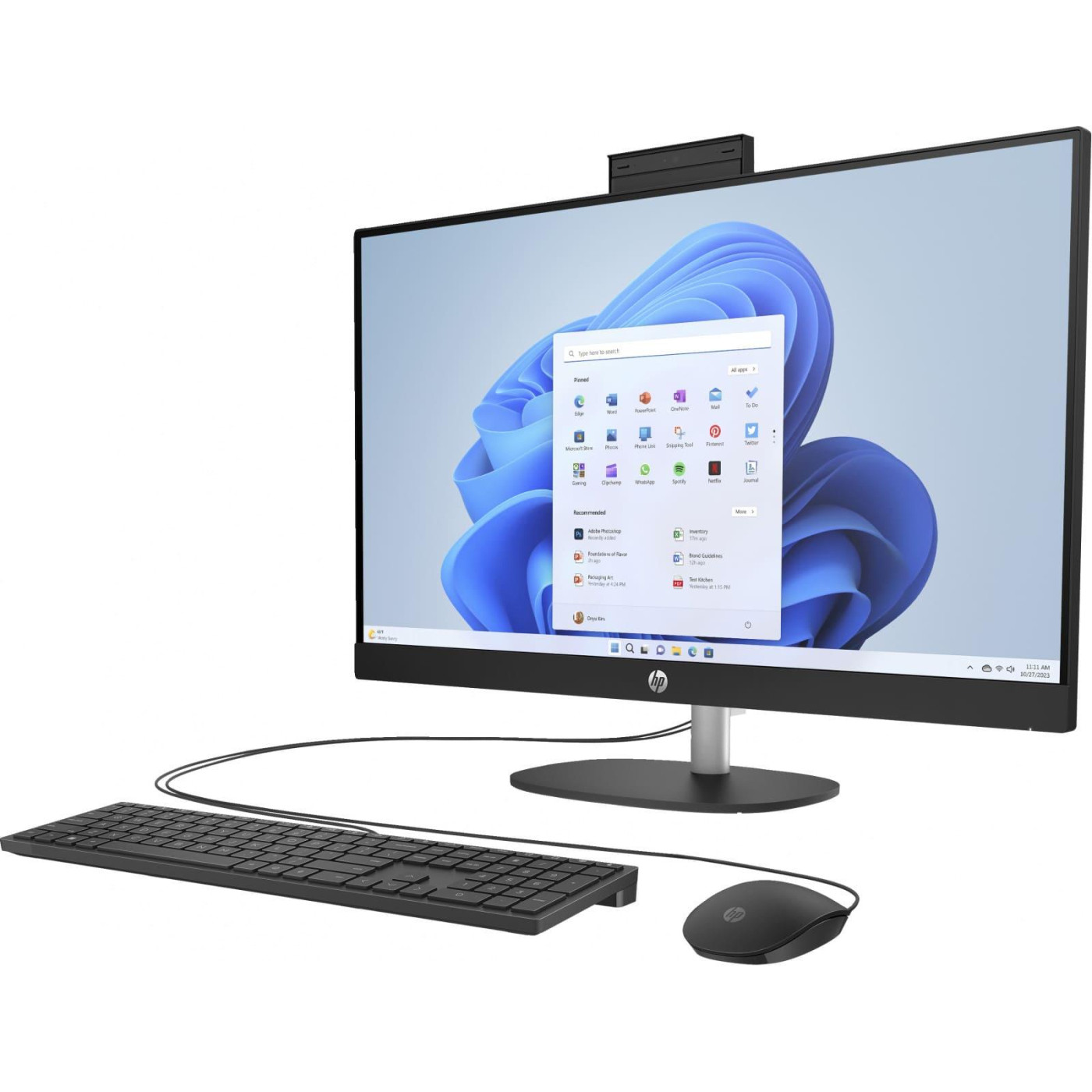 Моноблок HP 27 All-in-One FHD IPS/Intel i3-1315U/16GB/512SSD/UMA/DOS/Black (AR0N6EA)