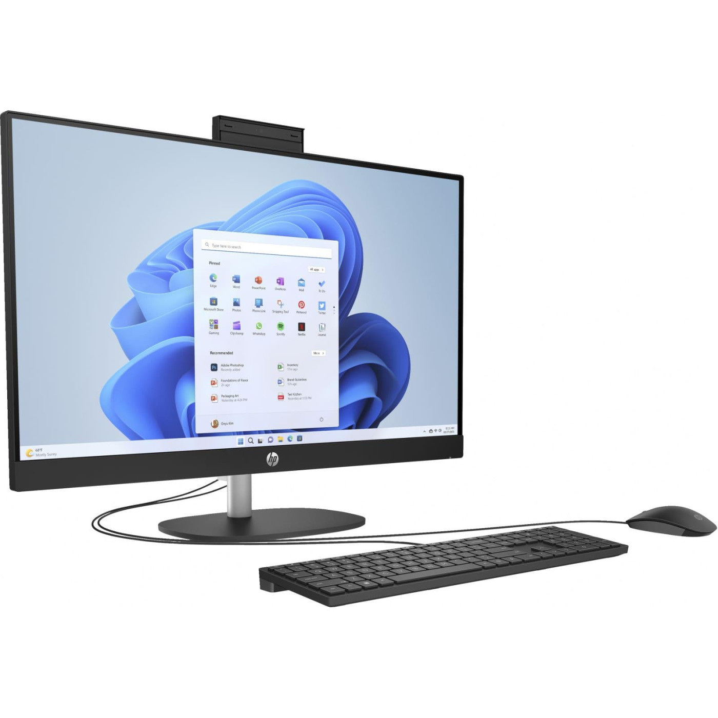 Моноблок HP 27 All-in-One FHD IPS/Intel i3-1315U/16GB/512SSD/UMA/DOS/Black (AR0N6EA)