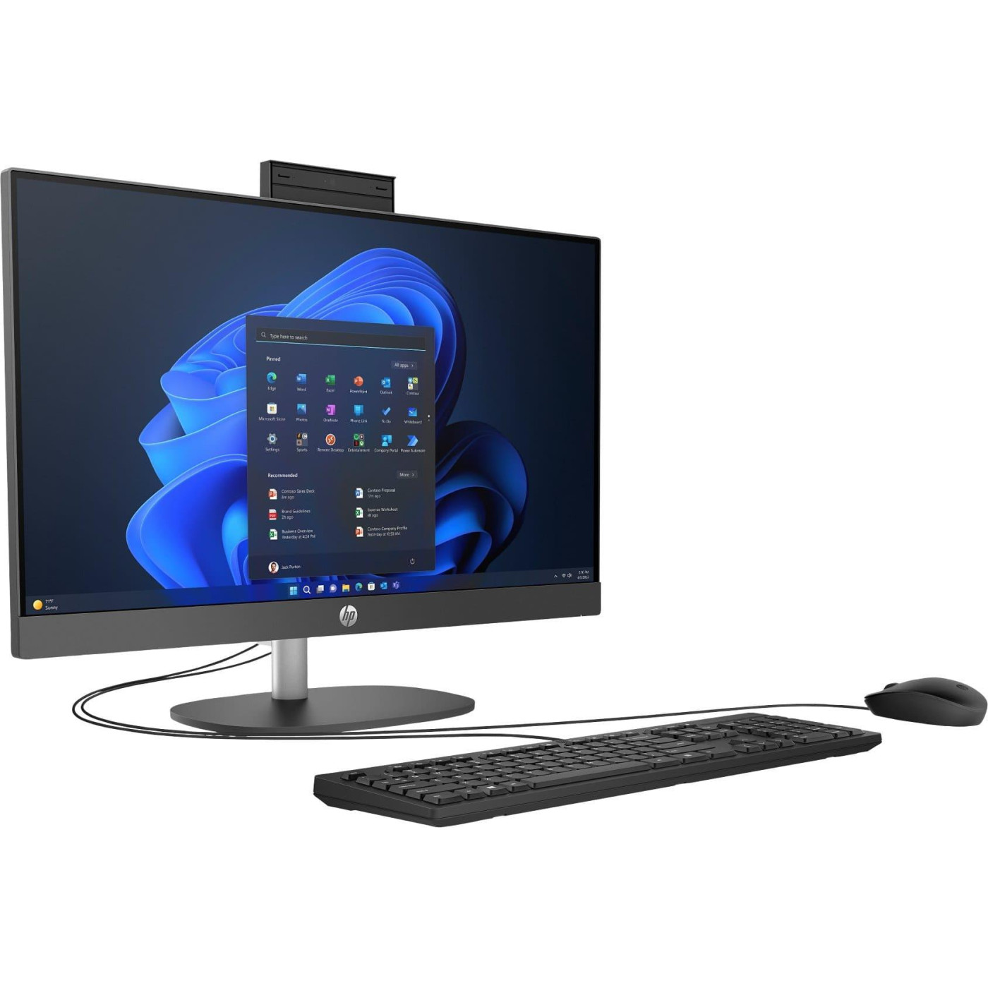 Моноблок HP 23.8 ProOne 240 G10 FHD IPS/Intel i3-N300/8GB/512SSD/UMA/DOS/Iron Gray (9M9M9AT)