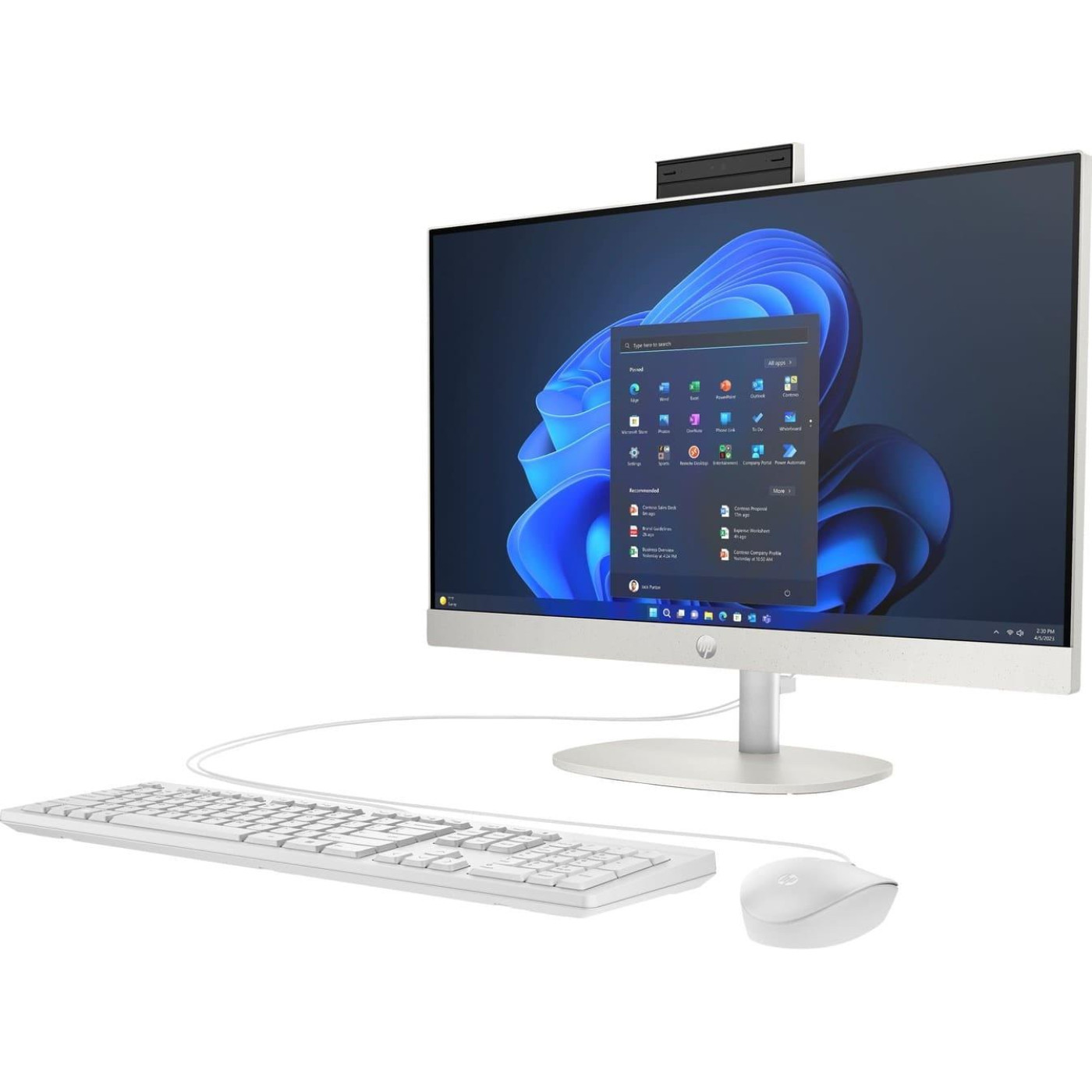 Моноблок HP 23.8 ProOne 240 G10 FHD IPS/Intel i7-1355U/16GB/512SSD/UMA/W11P/Shell White (B70T6AT)