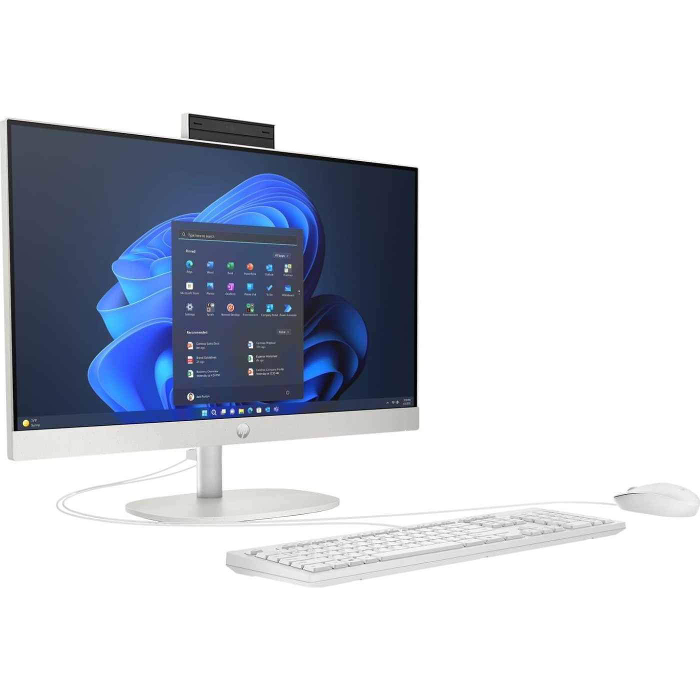 Моноблок HP 23.8 ProOne 240 G10 FHD IPS/Intel i7-1355U/16GB/512SSD/UMA/W11P/Shell White (B70T6AT)