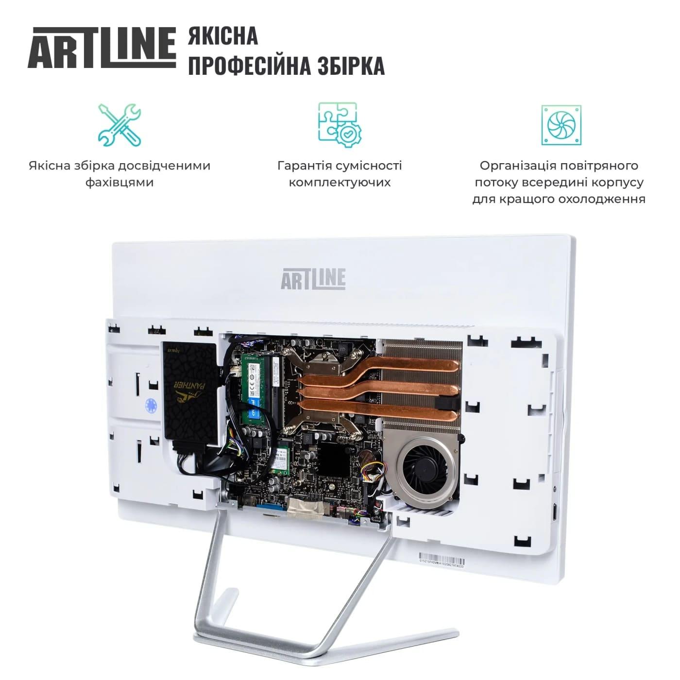 Моноблок Artline 21.5 Business F23 FHD IPS/Intel N95/16GB/480 SSD/Intel Graphics/DOS/White (F23v18w)