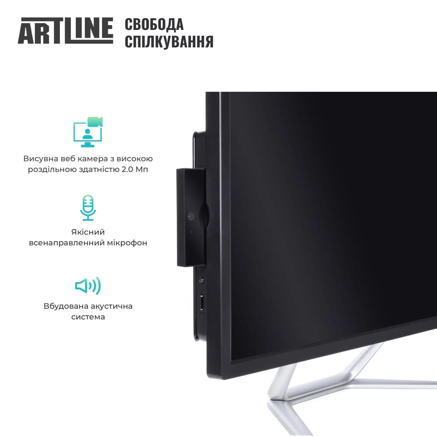 Моноблок Artline 21.5 Business F23 FHD IPS/Intel N95/16GB/480 SSD/Intel Graphics/W11P/Black (F23v19Win)